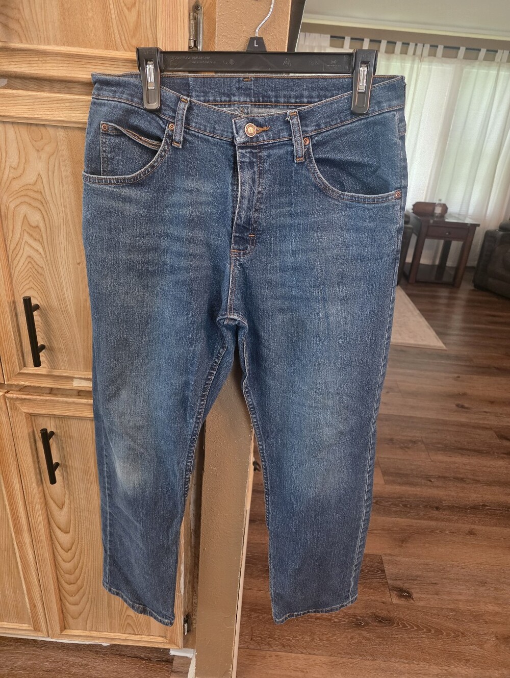 Classic Men's Blue Wrangler Denim Jeans